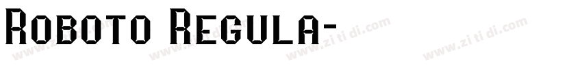 Roboto Regula字体转换